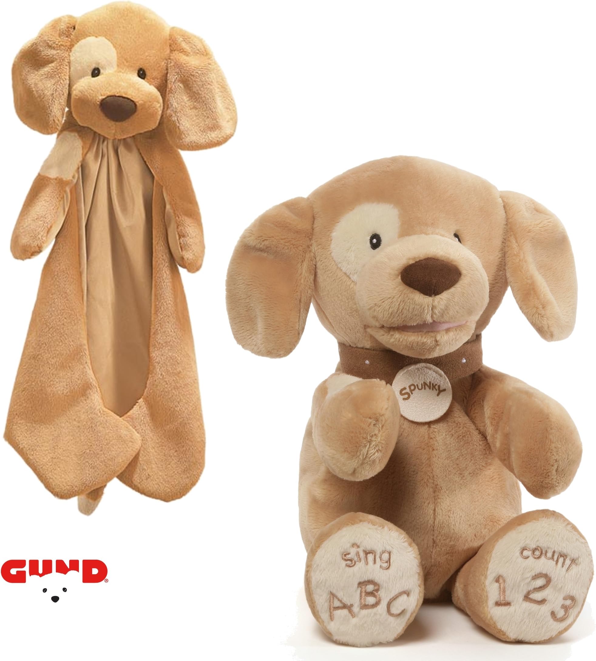 Gund Spunky ABC 123 and Huggybuddy bundle