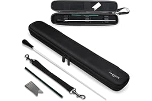 Conductor Baton Case with Baton - Holds up to 2 16" Batons - Black Resin Conducting Baton-Case with Adjustable Inserts and Li