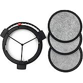 ShuRex Water Filter Discs &amp; Holder Frame Compatible with Mr. Coffee Brewers | Replacement Disposable Activated Carbon Disk Filter and Holder Frame for Mr. Coffee Coffee Maker (1 holder +3 filter disks)