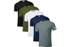 Holure Men's Workout Running Shirts UPF 50+ Sun Protection Rash Guard T-Shirts Quick Dry SPF UV Swim Short Sleeve Shirts