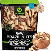 NUT CRAVINGS - Raw Brazil Nuts, Unsalted (16oz - 1 LB) No Shell, Whole | Packed Fresh in Resealable Bag - Kosher Healthy Snack, Food Assortments, Premium Brazil Nuts, Crunchy Snack, Natural Snack