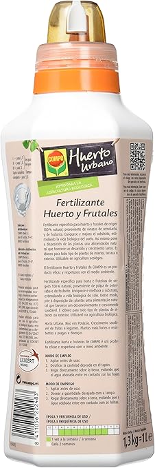 Compo 2224802011 - Fertilizante huerto y frutales, 1000 ml: Amazon ...