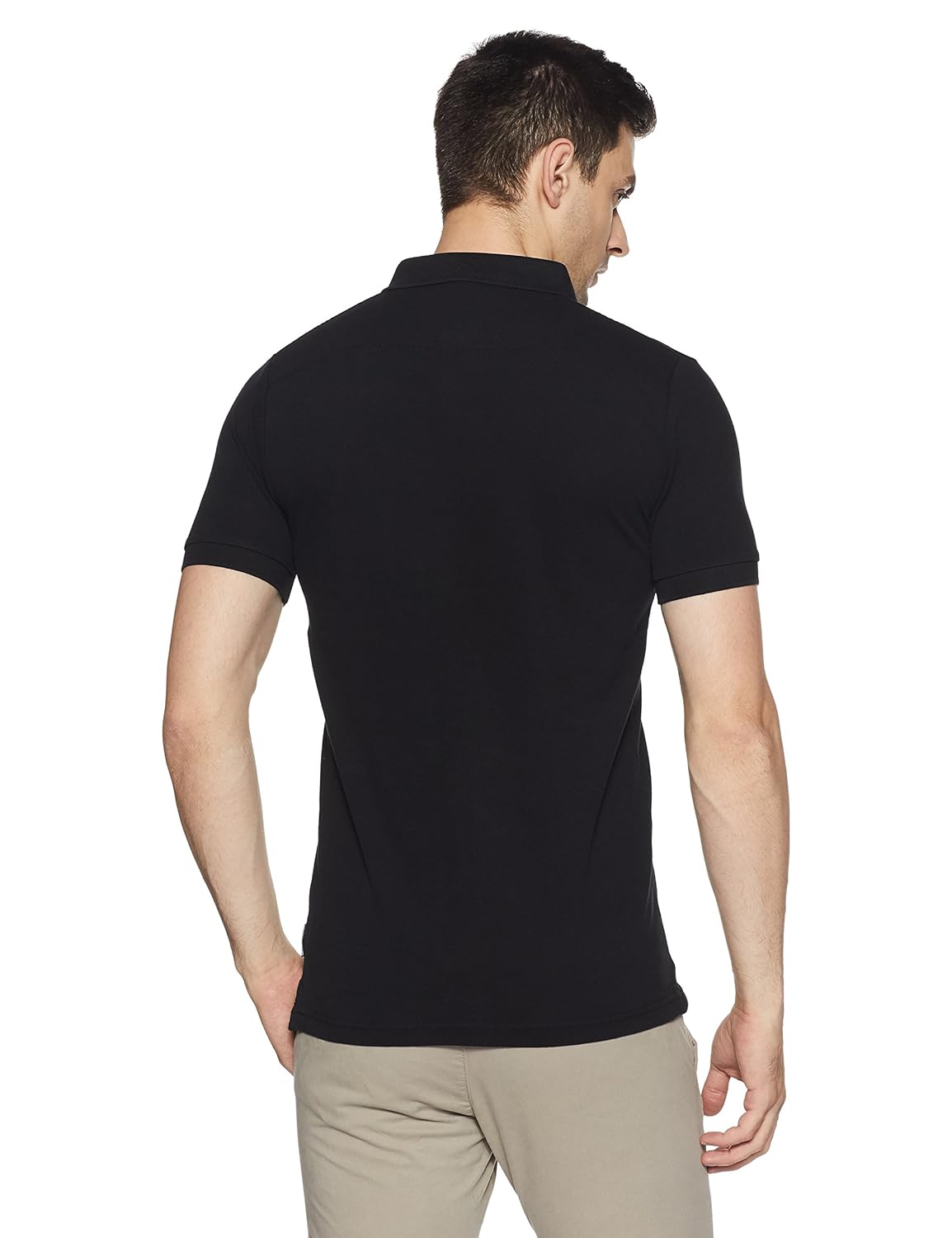 french connection men's solid slim fit polo