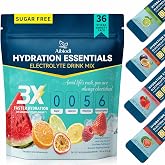 Aibiodi Electrolytes Powder Packets - Sugar Free &amp; Zero Calorie Liquid Daily IV Drink Mix - Instant Hydration &amp; Energy Supplement with 6 Electrolytes and 5 Vitamins, Keto Friendly &amp; Vegan - 36 Sticks