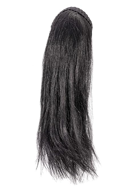 Honbon Long Shiny Straight Hair Extension Wig Black For Women 20