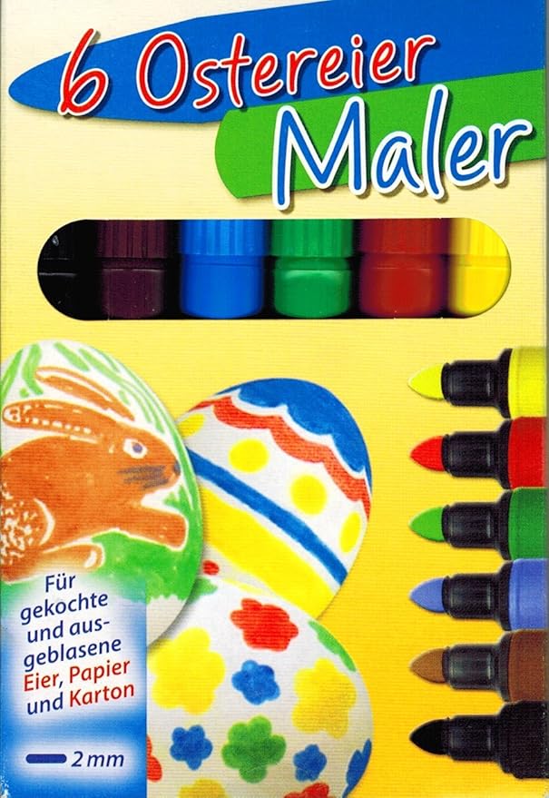 Ostereier Maler / Stifte Ostern (5 Farben)