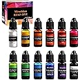 12 Colors Epoxy Resin Color Dye Colorant Liquid Epoxy Resin Pigment,10ml Each,Translucent