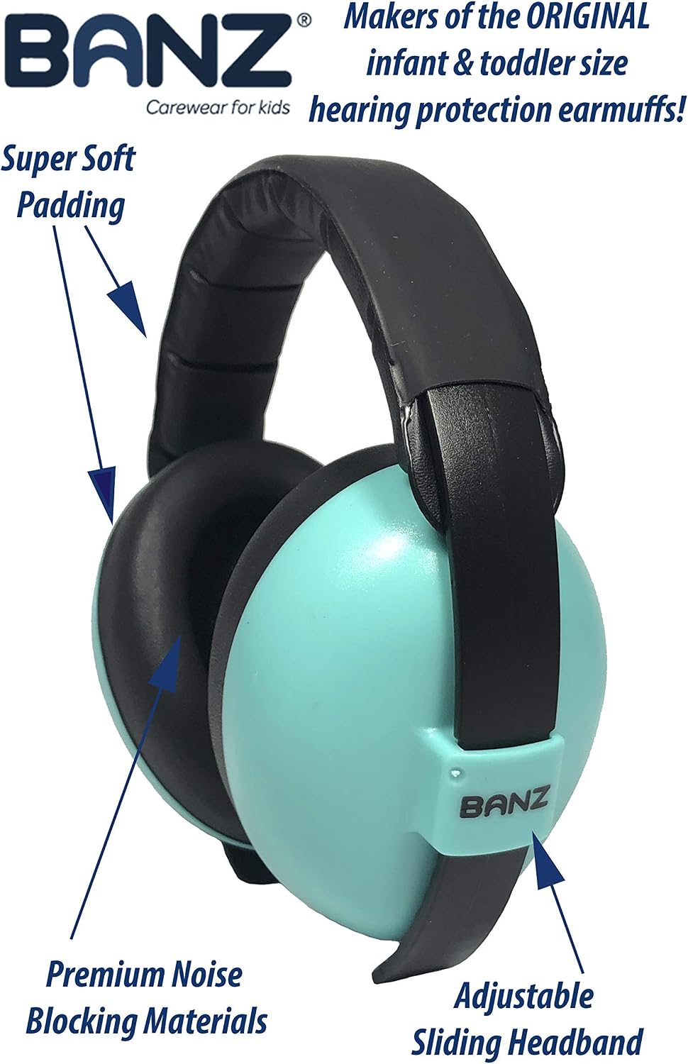 Banz Baby Ear Defenders, NRR 24.3dBNoise Cancelling Baby Headphones for 3-36 Months - Image 3
