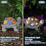 RICHIE Solar Turtle Garden Statue with 7 LED Lights Succulent Outdoor Decor view 2