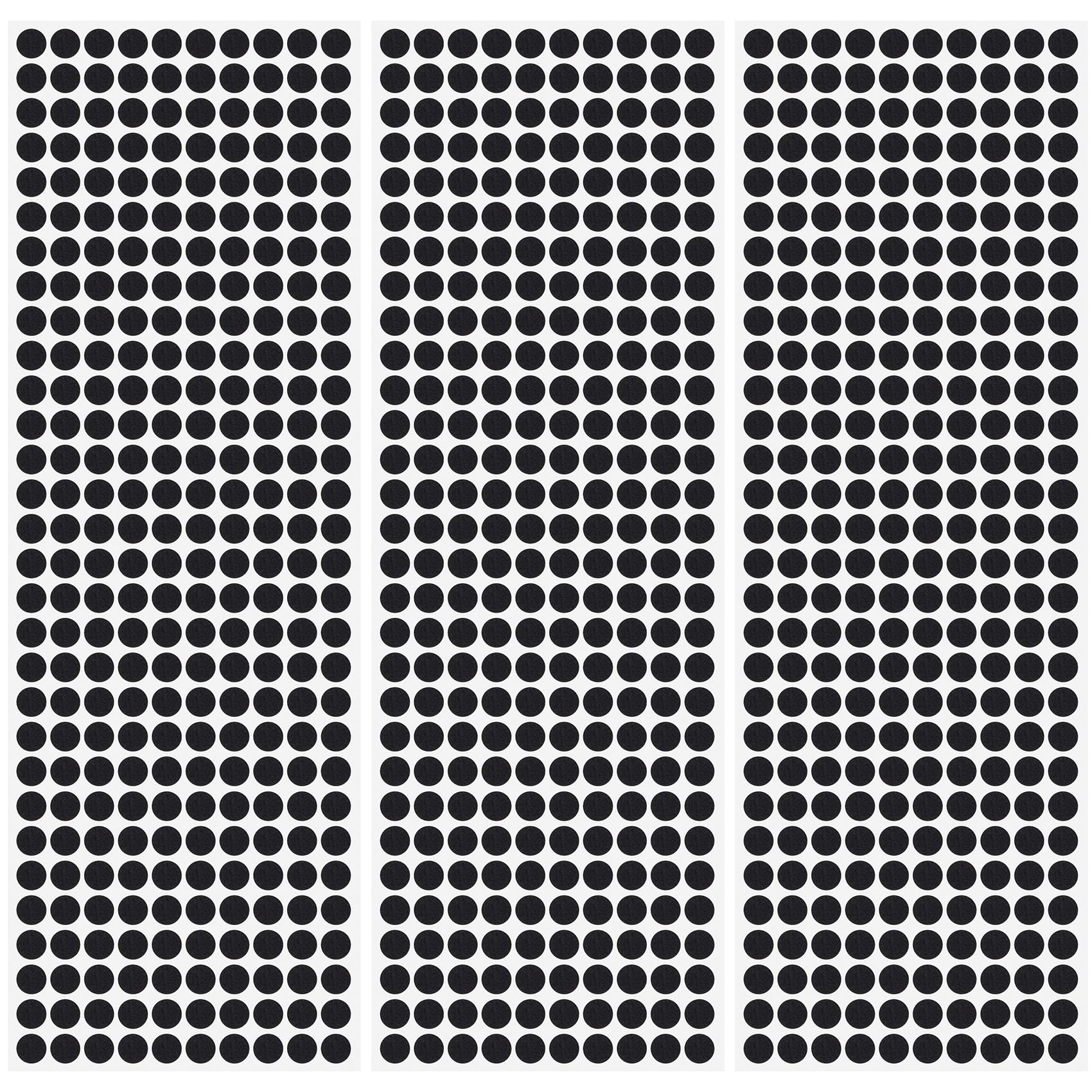 Photo 1 of SmallCat 735pcs Small Felt Furniture Pads, Self-Adhesive EVA Foam Dot Circles, Round Felt Furniture Stickers for Desks Drawers Vases Photo Frames Cabinets Doors Candlesticks- Black