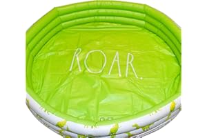 Rae Dunn x CocoNut Float Mini Pool with Dinosaur Graphics - Roar! Inflatable Swimming Pool for Kids - Great Splash Pool for Backyard, Summer Parties & Swim Events