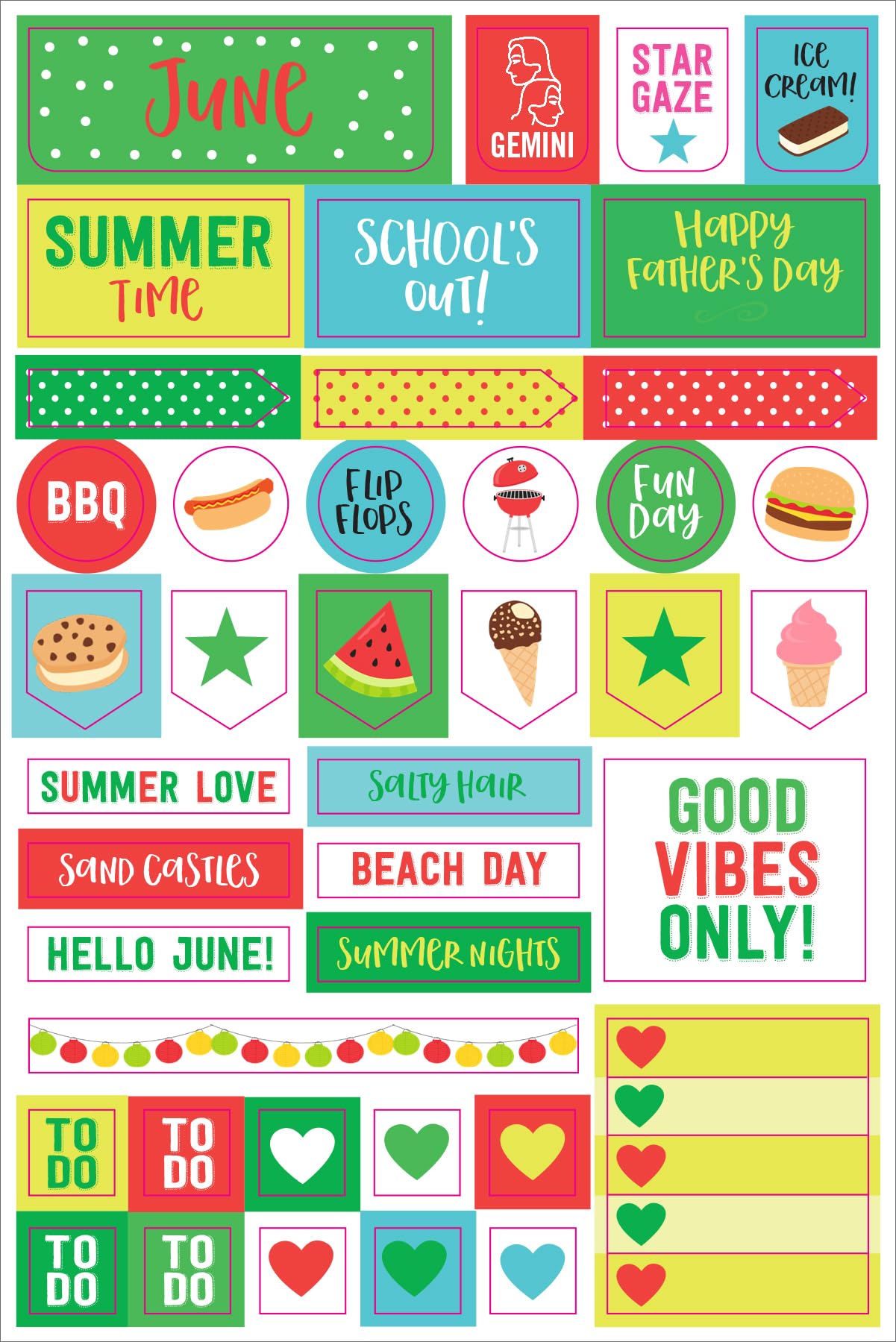 Essentials Month By Month Planner Stickers (set of 475 stickers)