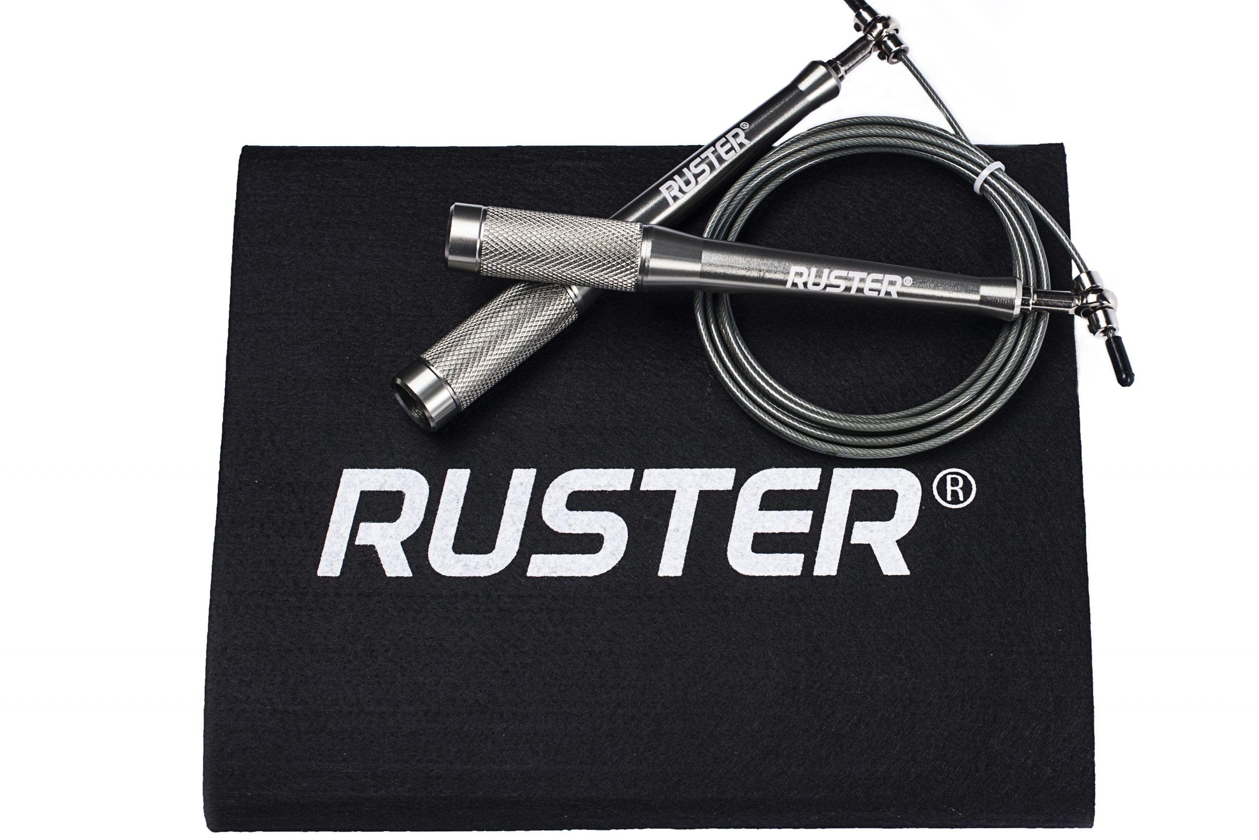 RUSTER SpeedofLight Jump Rope - Adjustable Crosstraining Skipping Rope with Aluminium Handle and 3 m Cable for Intense Training