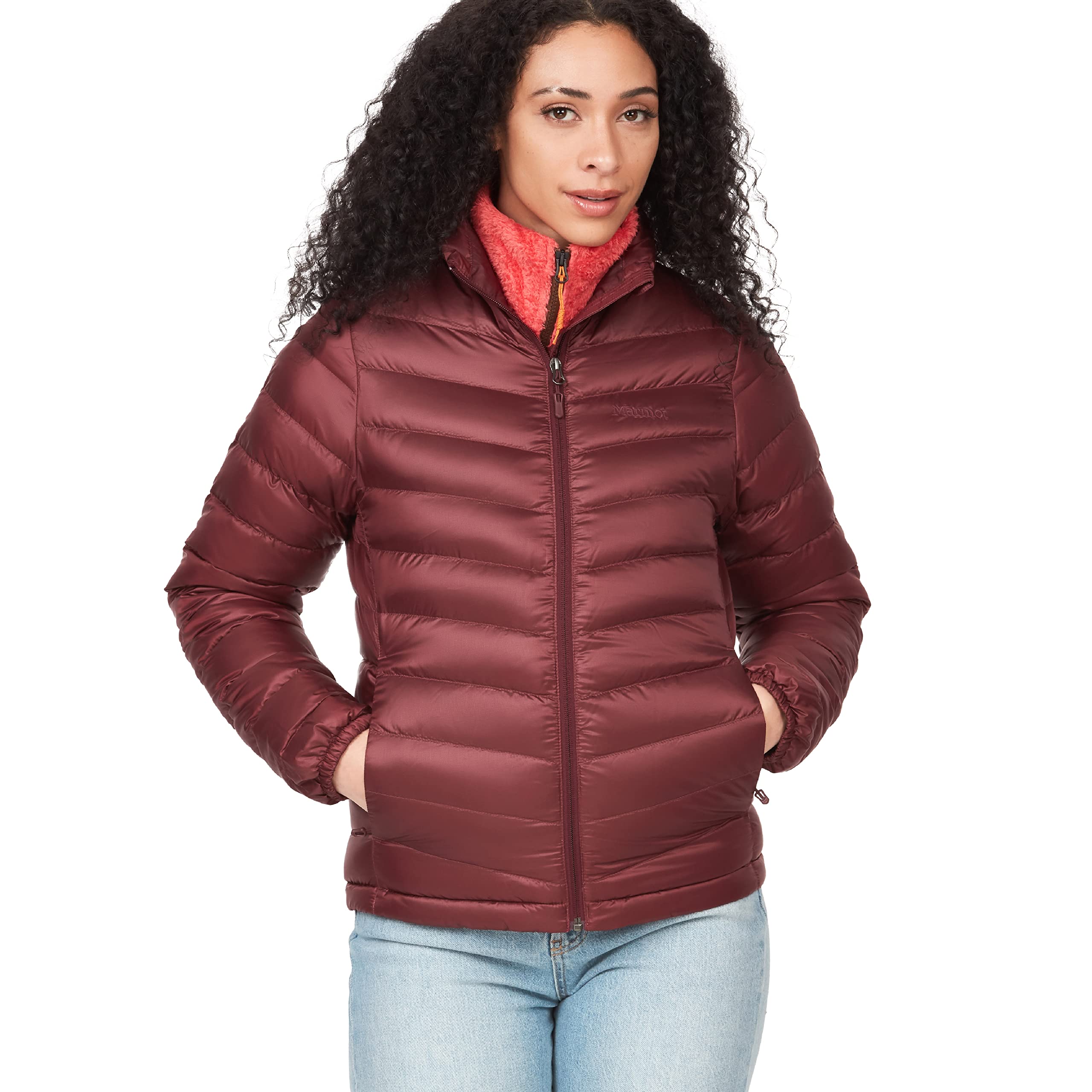Photo 1 of (LARGE) (BAGGED) (USED/FAIR) MARMOT Women's Jena Jacket, Lightweight, Down-Insulated, Warm Winter Jacket, Port Royal, Large