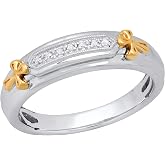 Dazzlingrock Collection 0.20 Carat Diamond Infinity Cross Pendant | Sterling Silver, 18" Chain Included - View #2