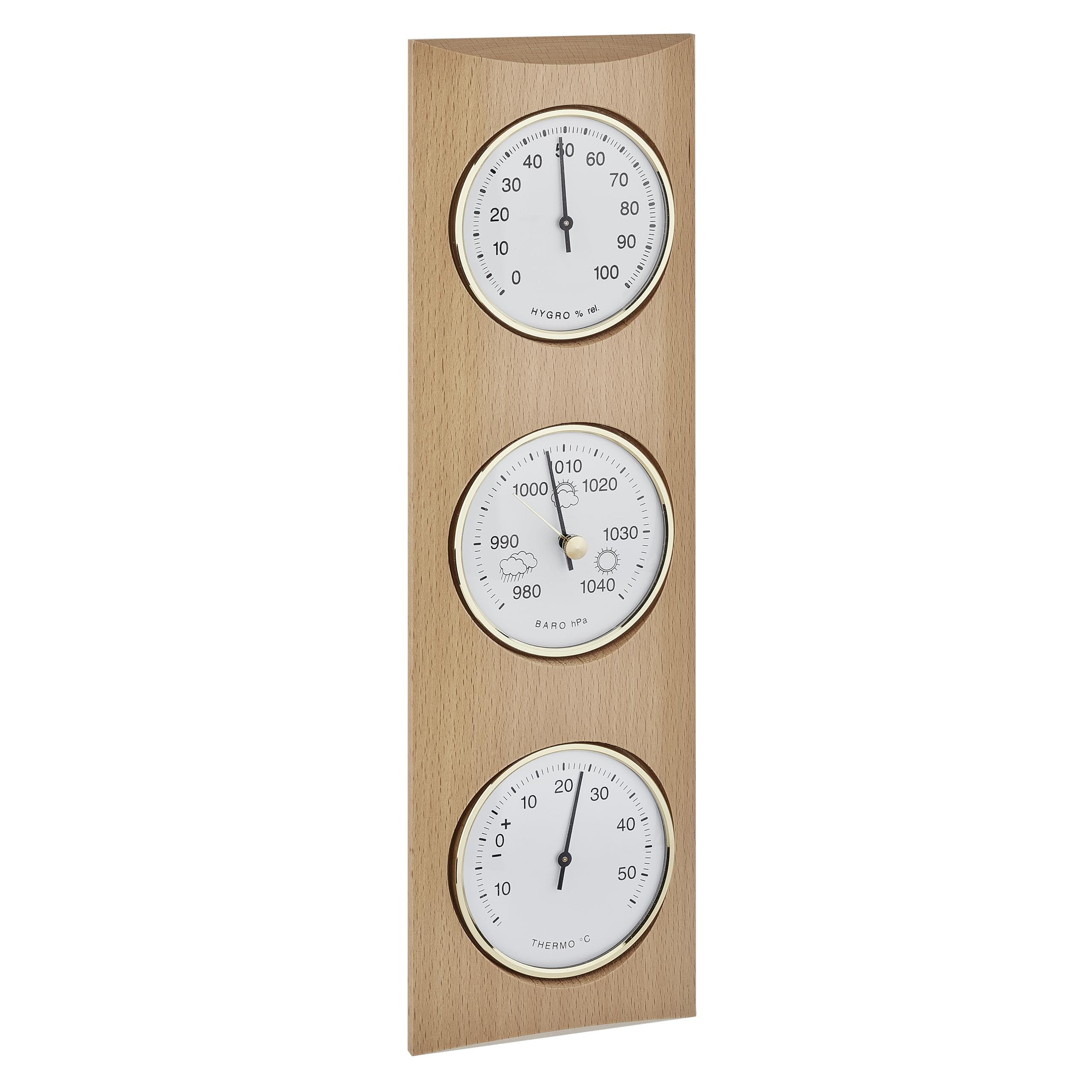 TFA Domatic 20.1028.05 Weather Station Wooden Beech Natural