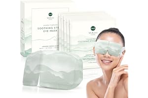 MyKirei by KAO Onsen Therapy Soothing Steam Eye Mask, Self-Warming, Comforting Mask, Relax Tired Eyes & Relieve Stress, Japanese Hinoki, 5 Count