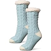 Karen Neuburger Women's Fleece Lined Knit Socks Fuzzy