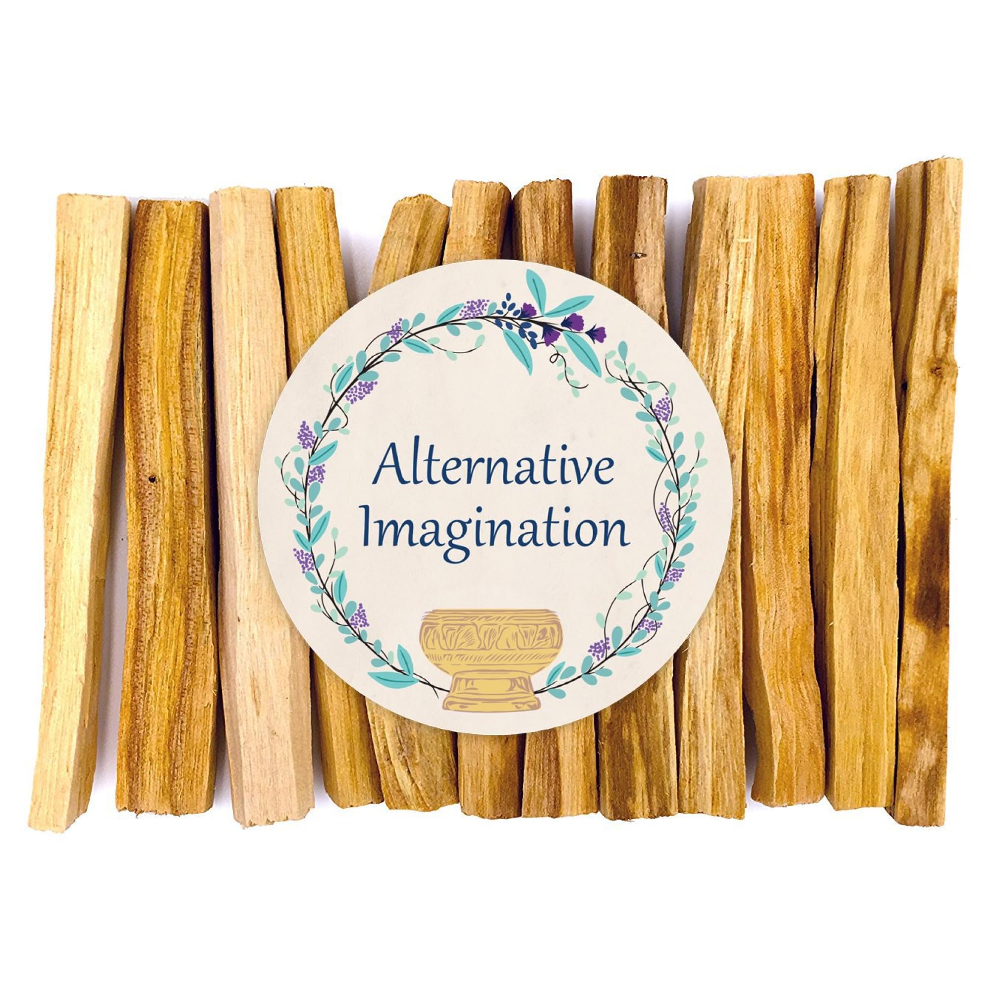 Palo Santo Sticks - Incense Sticks for Spiritual Cleansing, Stress Relief, Meditation Accessories, Home Fragrance - Sustainably Wild Harvested - Pack of 12 - Alternative Imagination