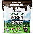 Opportuniteas Grass Fed Chocolate Whey Protein Isolate Powder - 20g Protein Powder Without Artificial Sweeteners, Hormone-Free Cows, Non GMO - 2.5lb