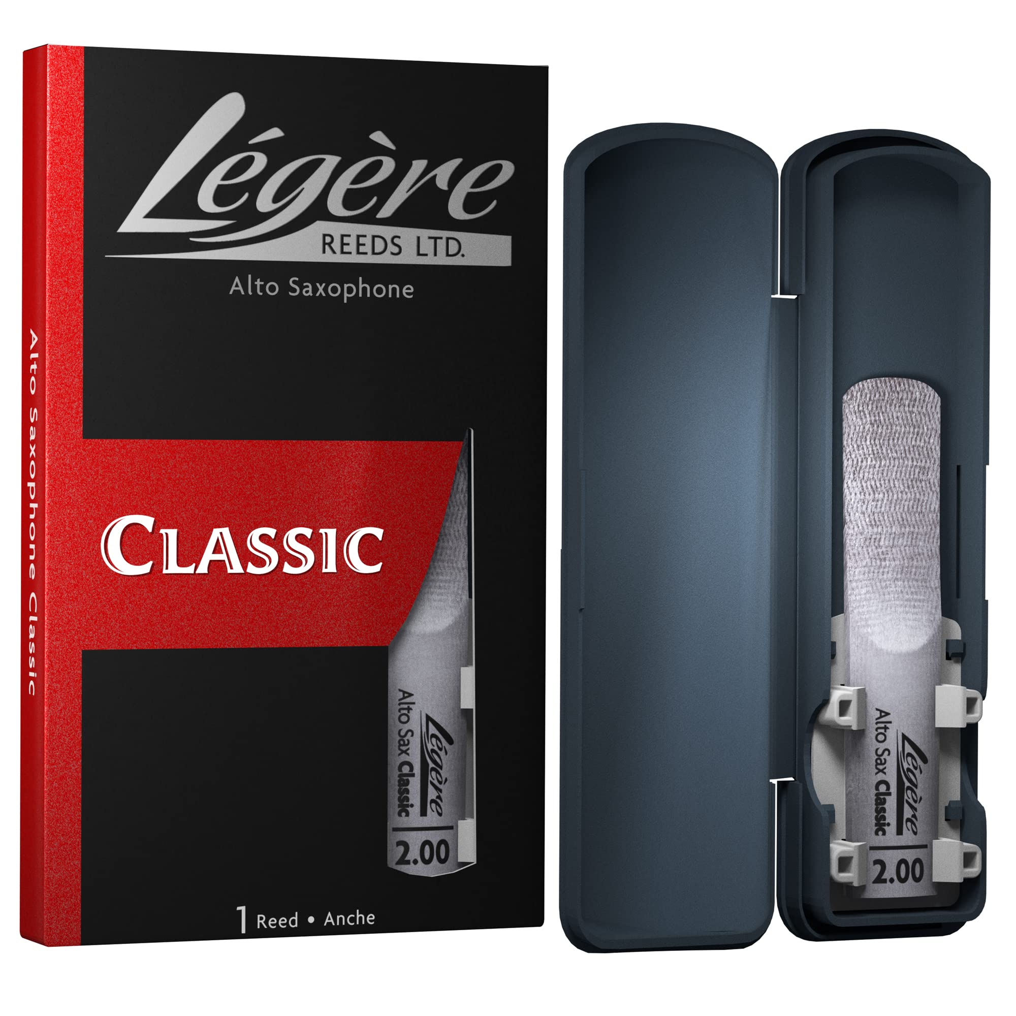 Légère Reeds - Alto Saxophone Reed, Classic, Strength 2.00 (AS2.00) - Premium Synthetic Woodwind Reed — image 1