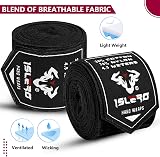 Islero Boxing Hand Wraps 4.5m Inner Gloves Wrist Protection Muay Thai MMA view 4
