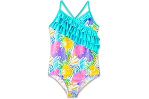 Dvenki Girls Mermaid Floral Swimsuit Bathing Suit Size 2T-10 Toddler, Little & Big Kids