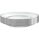 Duralex Made In France Lys 9 Inch Clear Soup Plate, Set of 6