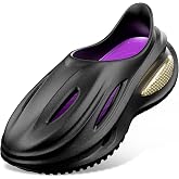 YASSIA Arch Support Clogs for Men Women, Closed Toe EVA Foam Clogs Non-Slip | Closed Toe, Lightweight, Cushion Footbed, Durable EVA, Casual Outdoor Walking Beach Garden Slippers, Washable Slip-On