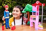 Barbie Careers Firefighter Doll & Playset with Fire Station Tree 10+ Accessories view 2