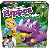 Hasbro Gaming Hungry Hungry Hippos Dino Edition Board Game, Pre-School Game for Ages 4 and Up; for 2 to 4 Players (�鶹�� Exc