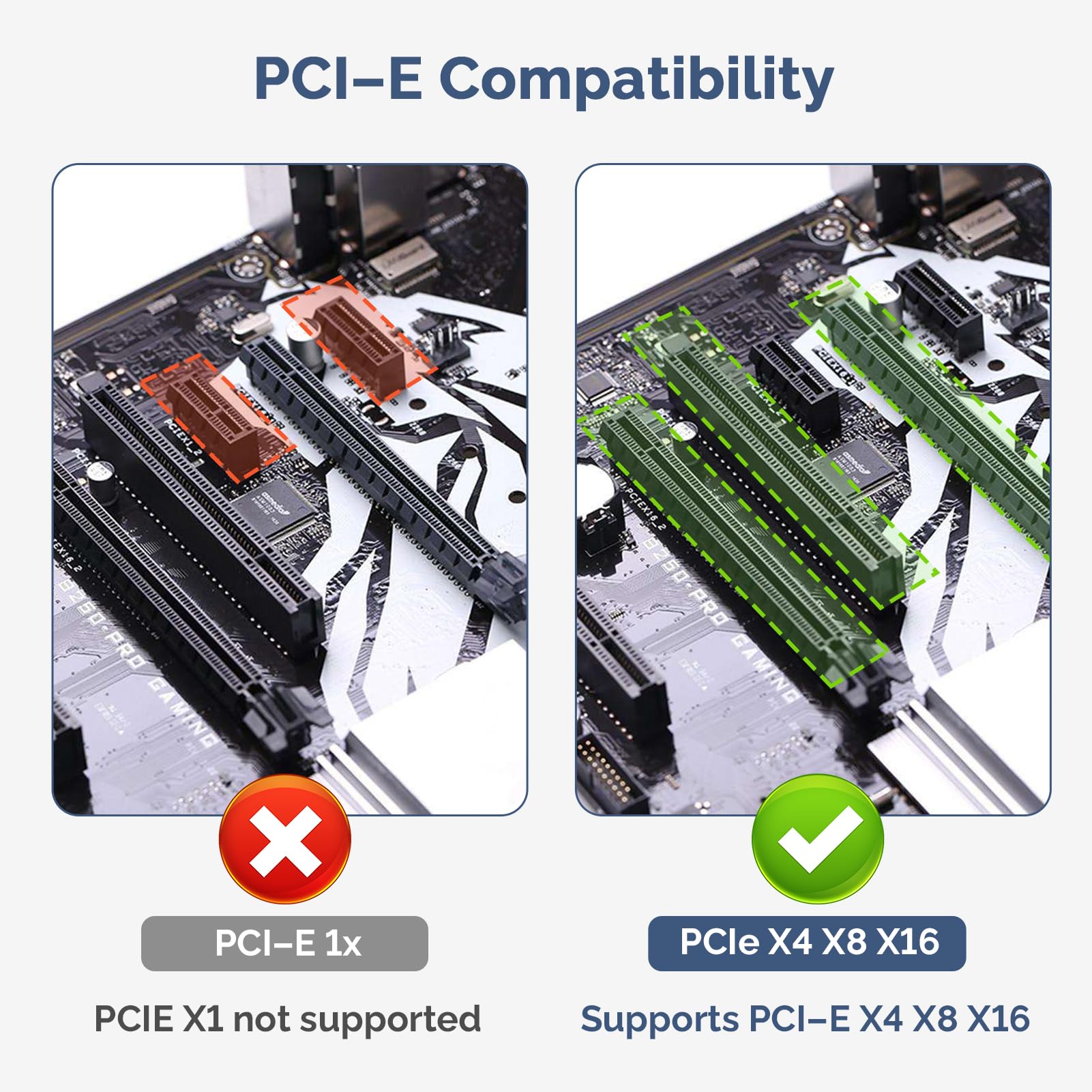 ELUTENG NVMe PCIe 4.0 Adapter NVMe M.2 SSD to PCIe X4/X8/X16 Card with Aluminum Heat Sink M.2 to PCI-Express SSD Expansion Card Support 2230 2242 2260 2280 Max 4TB for Windows/Linux/Moc os