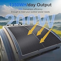 200W Semi-Flexible Solar Panel 12V Monocrystalline