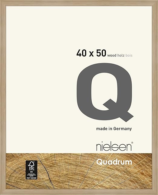 Nielsen Holz Bilderrahmen Quadrum 40x50 Cm Eiche Natur Amazon De Kuche Haushalt