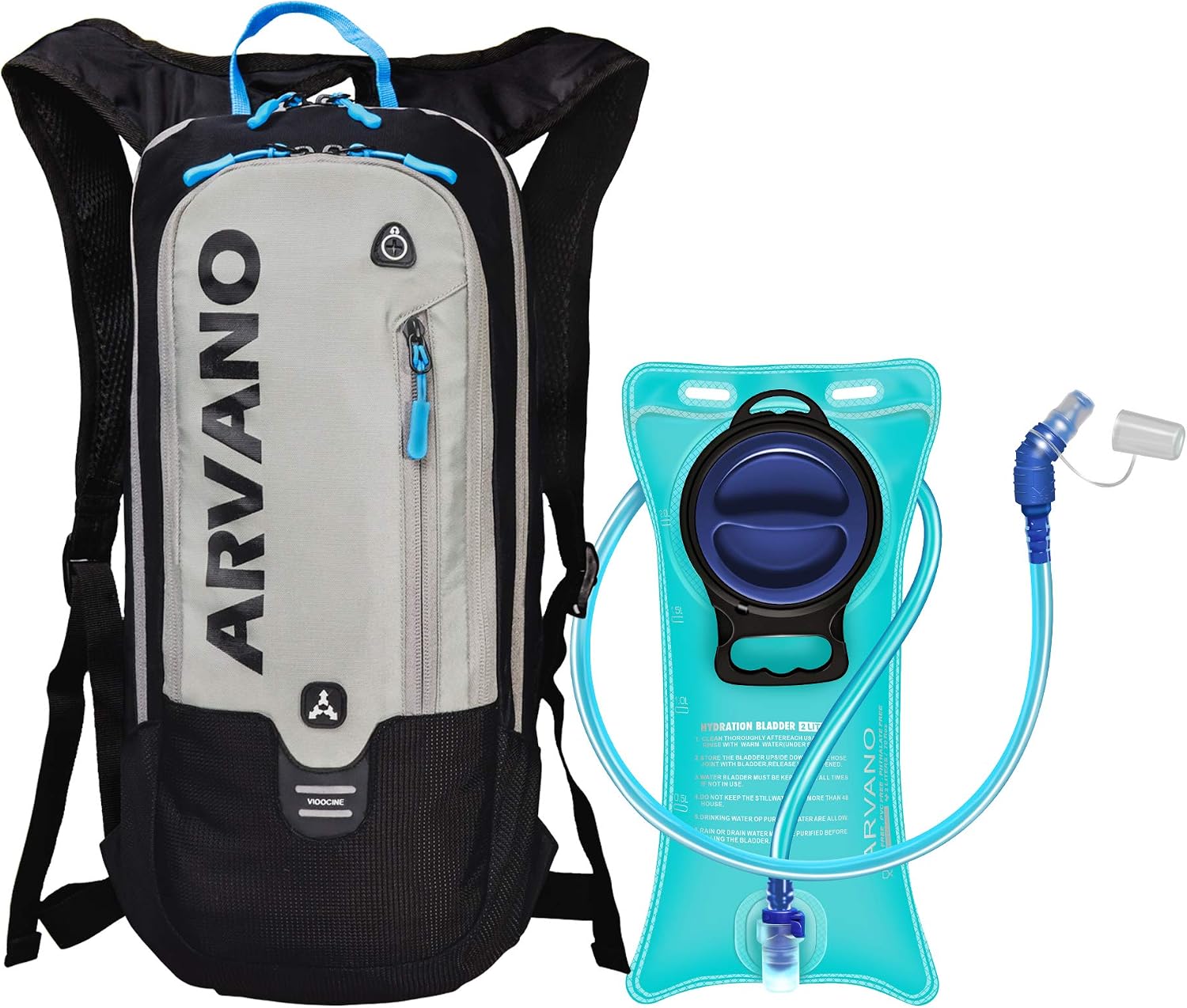 Zaino Con Vescica Acqua Isolata Zaino Idratazione SavvyCraft 2L - Isolato, Con Vescica D'Acqua, 5 Tasche, Per Escursionismo E Ciclismo Pokemon God Pack