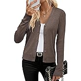 Arach&Cloz Women's Wool Blend Business Casual Cardigan Sweaters Tops