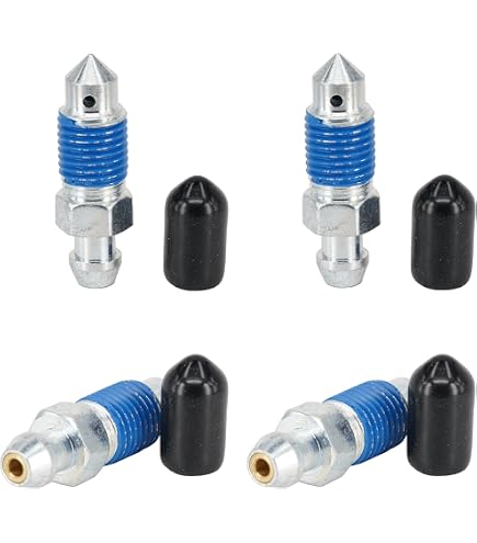 Lot De 50 Bouchons à Vis De Purge De Frein - Caoutchouc - Pour Voiture, Moto - Protection Anti-poussière, Humidité - Tailles M6/M8/M10