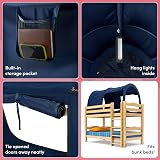 Snuggy Snuggy Pod Bed Canopy Navy Single Bed Tent view 5
