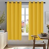 Deconovo Window Treatments Thermal Insulated Blackout Curtains Eyelet 42x54 2