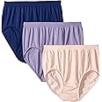 Bali Women's Comfort Revolution Seamless Underwear Brief Pack, Panties, Microfiber Stretch Underwear for Women, 3-Pack