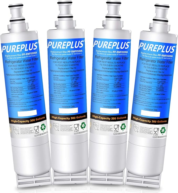 PUREPLUS 4396508 Refrigerator Water Filter, Compatible with