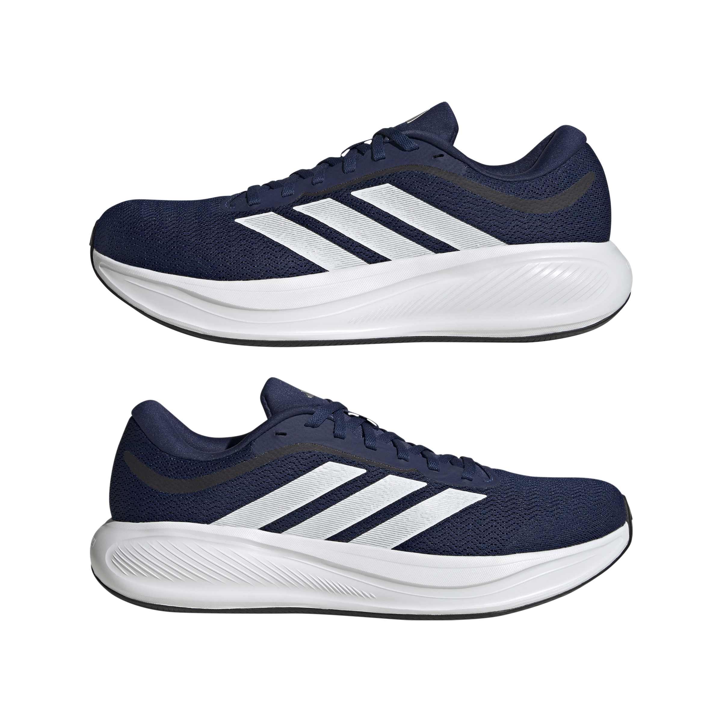 adidas Unisex Response Runner 2 Running Shoes, Dark Blue/FTWR White/Matte Silver, 41 1/3 EU 7