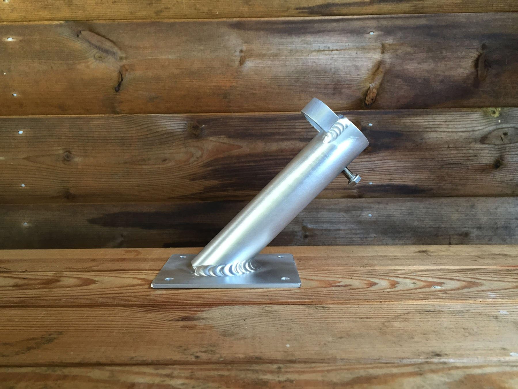 Nimonic Specialist Welders Flag Pole Holder & Fixings | No Rust | Aluminium | Hook For Hanging Basket | Wall Mounted | Flag Pole Bracket | Handmade in UK