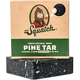 Dr. Squatch All Natural Bar Soap for Men with Heavy Grit, Pine Tar