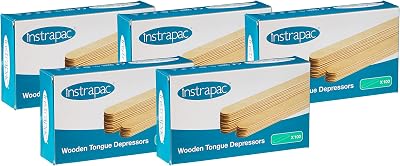 King Scientific Wooden Tongue Depressors Pack Of 500 For Tattoo Waxing Medical