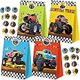 24pcs Monster Truck Goodie Bags - Monster Party Favors & Decorations for Boys' Birthday Parties