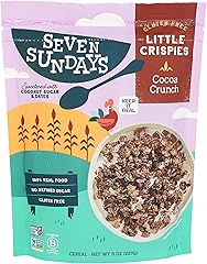 Seven Sundays Little Crispies Cereal, High Protein, Gluten-Free Kids Snack & Breakfast – Made with Real Ingredients, No Sugar