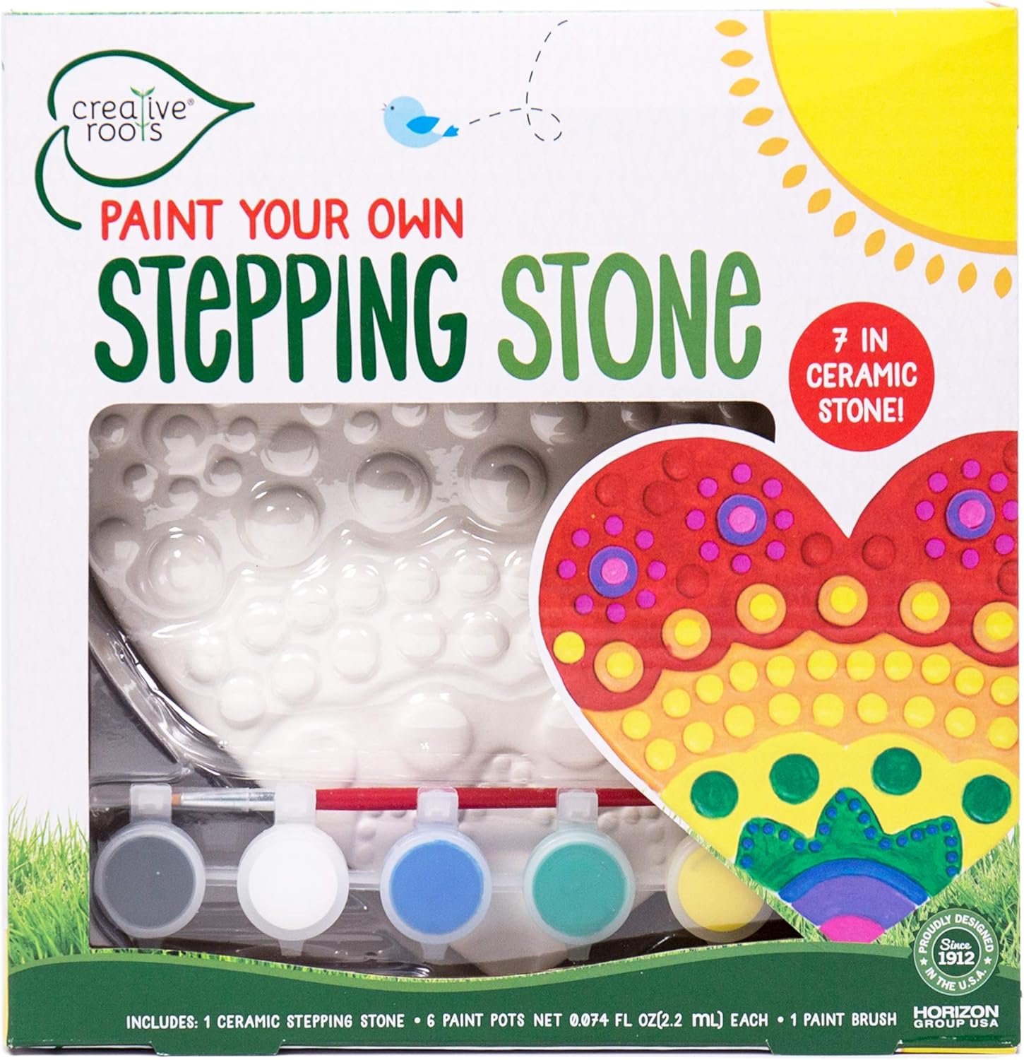 CREATIVE ROOTS Paint Your Own Flower Stepping Stone by Horizon Group USA Toy, Assorted: Toys & Games
