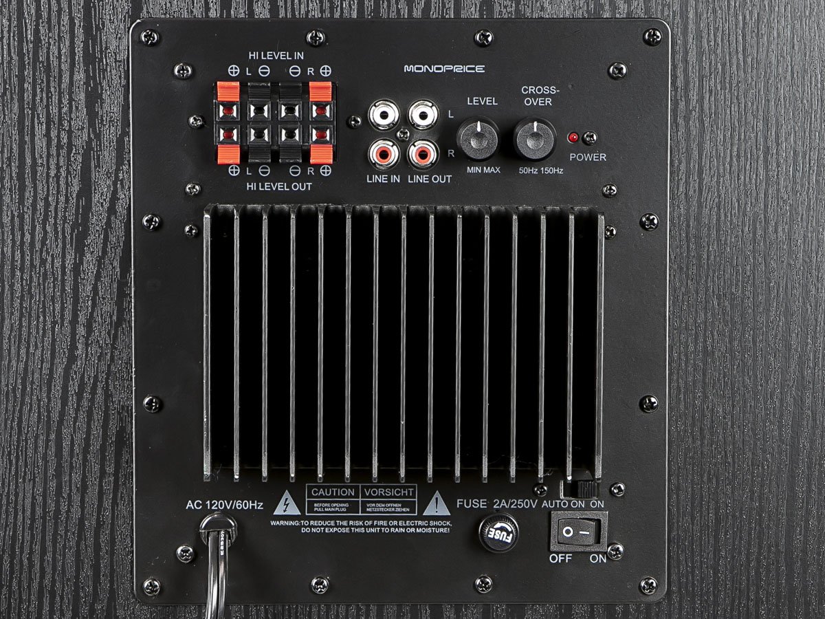 Monoprice 12 Inch 150 Watt Powered Subwoofer, Black (109723