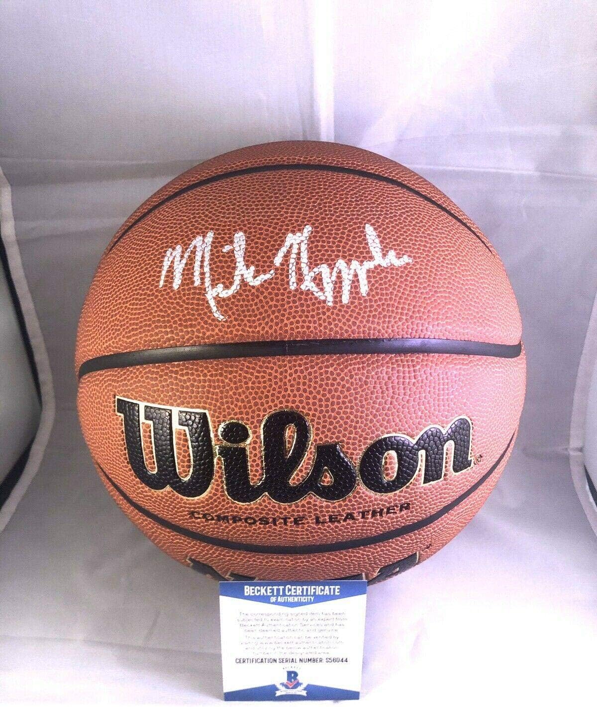 coach k autographed basketball